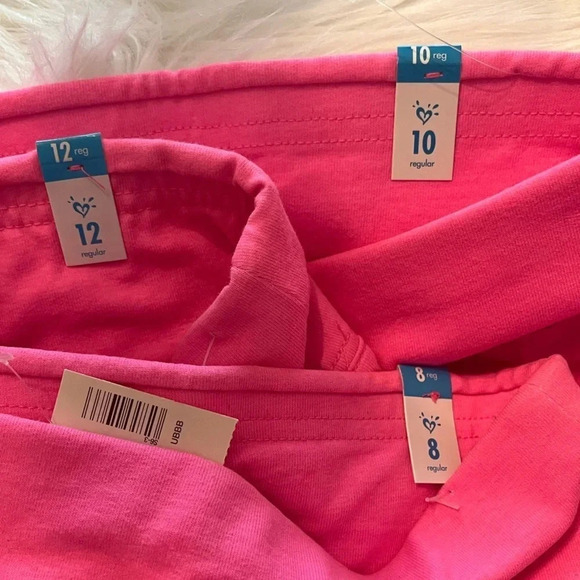 Justice girls hot pink leggings bundle of 3‎ - Picture 5 of 7